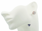 Lab-Grown Diamonds Cluster Stud Earrings - 1.27 (CTW LB) in 14K Gold