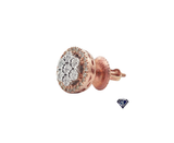 Diamond Crown Cluster Stud Earrings (.22 C.T.W) in 10K Gold