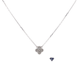 Clover Diamond Pendant + Chain Set (.20 CTW) in 14K Gold