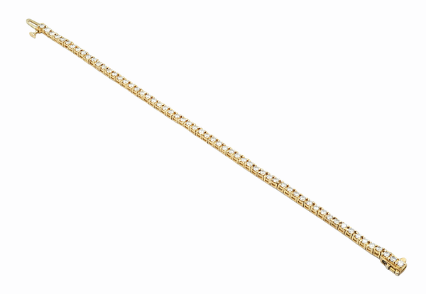 Diamond Tennis Bracelet for Women in Solid 14K Yellow Gold (1.75ct t.w)