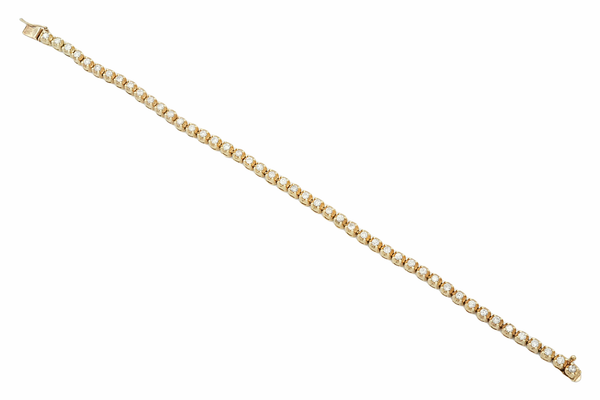 Diamond High Top Tennis Bracelet in 14K Yellow Gold (1.70ct t.w)