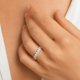 Lab Grown Oval Cut Diamonds Eternity Band (3.54 CTW LB) in 14K Gold