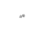 Diamond Cluster Stud Earrings (.31 ctw) in 14K White Gold