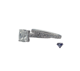 Lab Grown Emerald Cushion Cut Center Diamond in 14K Gold Ladies Engagement Ring (3.22 CTW LB)