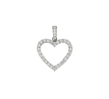 Lab Grown Diamond Heart Charm in 14K Yellow or White Gold (1.25 Carat t.w.)