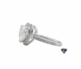 Lab Grown Diamond Heart Engagement Ring – 3.49ctw in 14K Gold