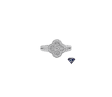 14K Gold Clover Split Ladies Ring (.78 CTW)