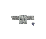 Lab Grown Emerald Cushion Cut Center Diamond in 14K Gold Ladies Engagement Ring (3.22 CTW LB)