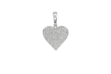 14K White Gold Heart Diamond Pendant (2.06ct)