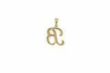 10K Yellow Gold 'B' Initial Custom Diamond Pendant (.20 ct t.w)