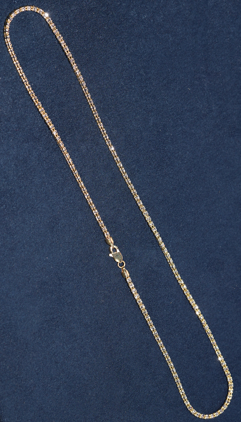 14K Gold Ice Link Chain 1.5mm