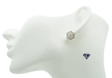 Lab-Grown Diamonds Floral Stud Earrings - 1.53 (CTW LB) in 14K Yellow Gold