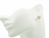 Lab-Grown Diamonds Cluster Stud Earrings - 1.27 (CTW LB) in 14K Gold