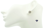 Diamond Crown Cluster Stud Earrings (.22 C.T.W) in 10K Gold