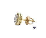 Diamond Crown Cluster Stud Earrings (.22 C.T.W) in 10K Gold