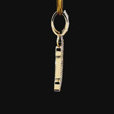 Lab Grown Diamond Initial Charm in 14K & 10K White Gold