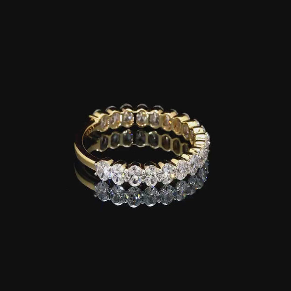 Lab Grown Diamond in 14K Gold Wedding Band (1.48 CTW LB)