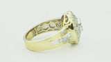 10K Yellow Gold Round/Baguette Diamond Band (1.25 ctw)