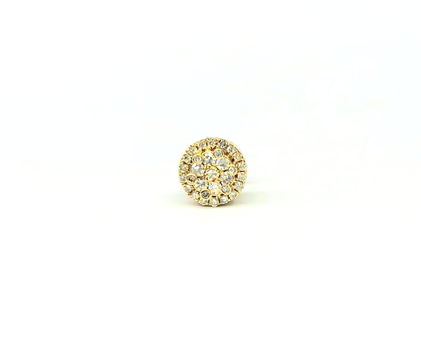 Diamond Cluster Stud Earrings (.35 ct. t.w.) in 14K White