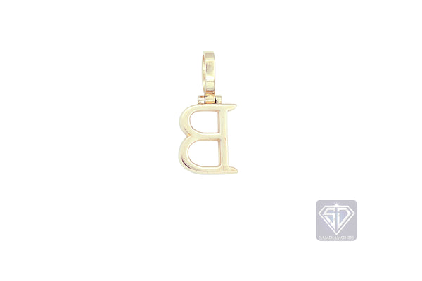 14K Yellow Gold 'B' Initial Custom Diamond Pendant (1.00 ct t.w)