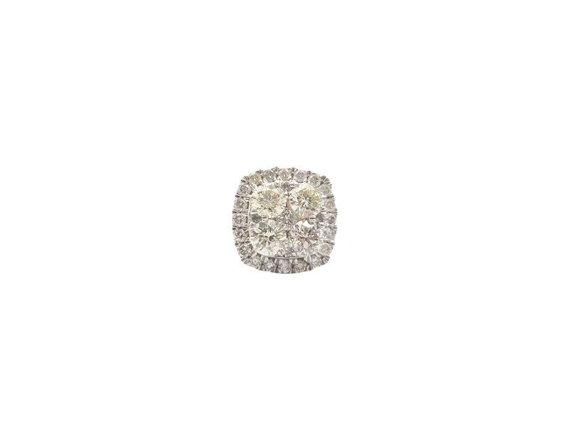 Diamond Round Stud Earrings in 14k Gold (1.07ct)