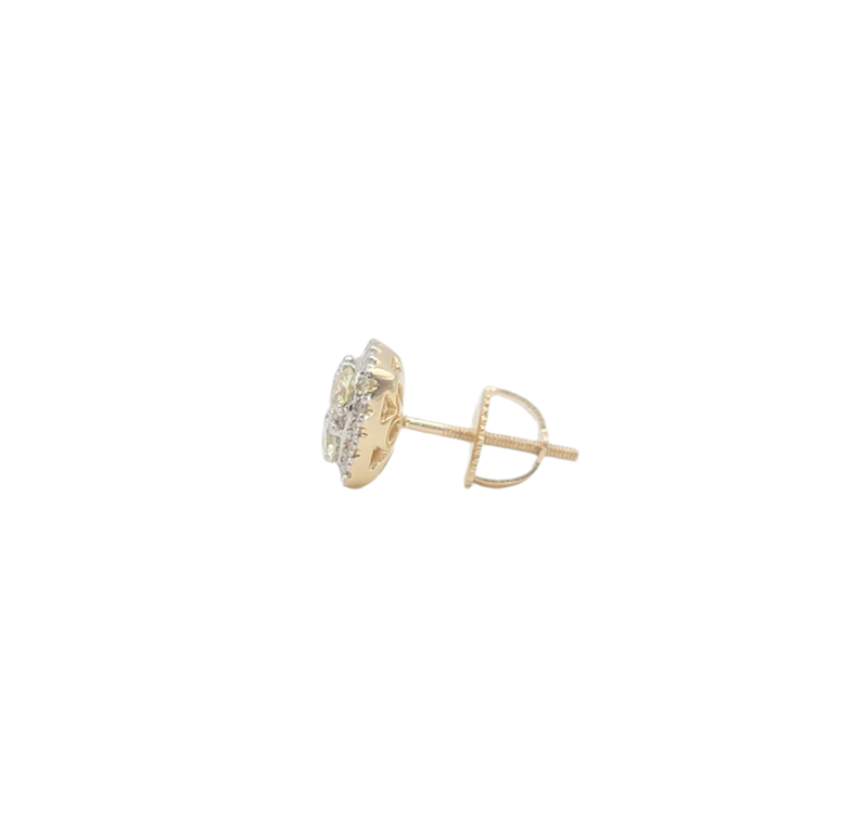 Diamond Round Stud Earrings in 14k Gold (1.07ct)