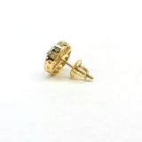 Diamond Round Cut Cluster Stud (.66ct. t.w.) Earring in 14K Gold