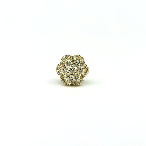Diamond Round Cluster Stud Earrings (.93 ct. t.w.) in 14K Gold