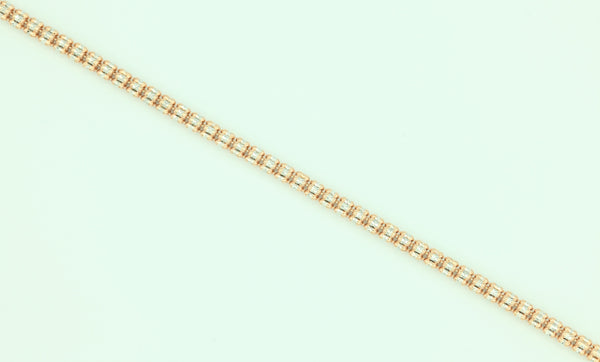 14K Rose Gold Ice Link Chain 3.3mm
