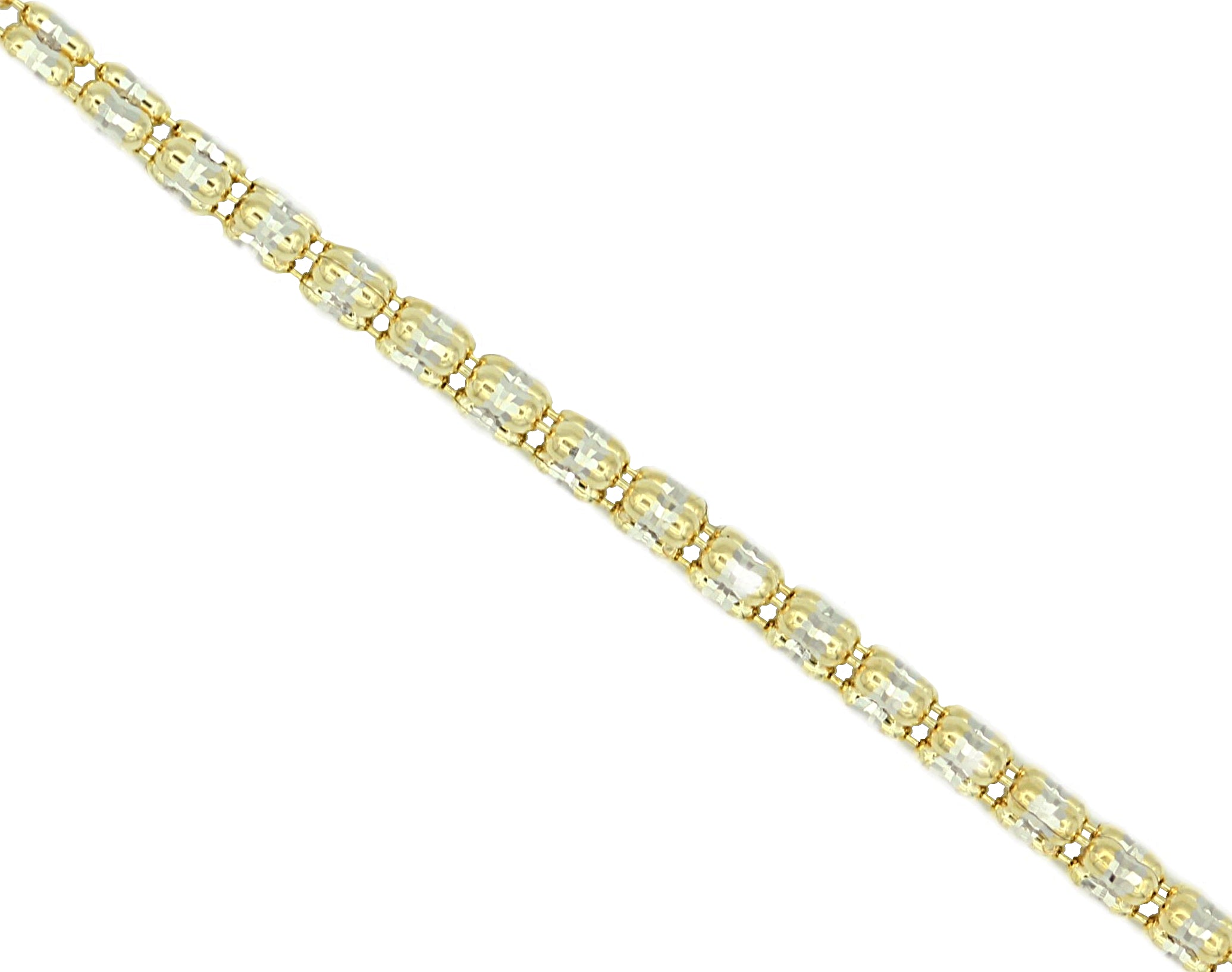 14K Yellow Gold Ice Link Chain 2.5mm – Sam Diamonds NY