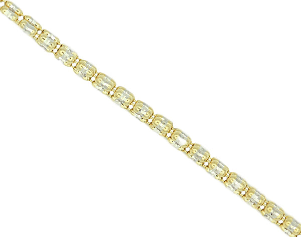 14K Yellow Gold Ice Link Chain 2.5mm