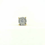 Diamond Halo Stud Cluster Earrings 1/2 ct. (t.w) in 14K Gold